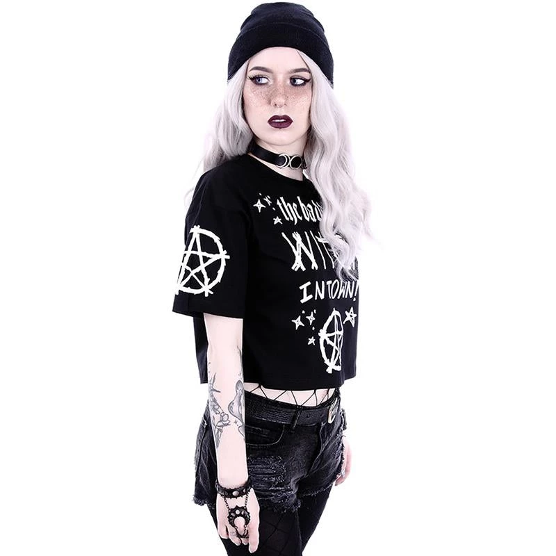 RESTYLE Bad Witch Crop Top Clothing 4 RESTYLE Bad Witch Crop Top Clothing