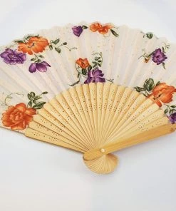 Violet's Coffre Vintage Gilted Flower Fan - 1 Of 1