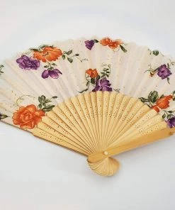 Violet's Coffre Vintage Gilted Flower Fan - 1 Of 1
