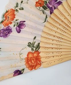 Violet's Coffre Vintage Gilted Flower Fan - 1 Of 1