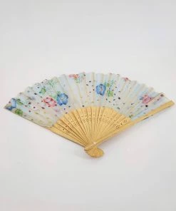 Violet's Coffre Vintage Stary Flower Print Fan - 1 Of 1