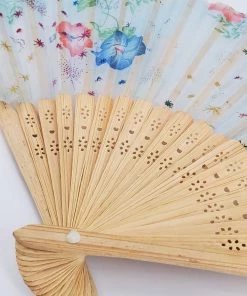 Violet's Coffre Vintage Stary Flower Print Fan - 1 Of 1