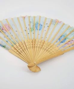 Violet's Coffre Vintage Stary Flower Print Fan - 1 Of 1