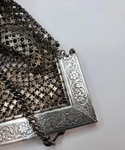 Violet's Coffre Antique German Silver Mesh Purse - 1 Of 1