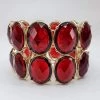Violet's Coffre Vintage Gold And Ruby Colored Cuff Bracelet - 1 Of 1