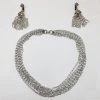 Violet's Coffre Sarah Coventry Multi Strand Silver Choker Necklace And Earrings - 1 Of 1 2 Violet's Coffre Sarah Coventry Multi Strand Silver Choker Necklace And Earrings - 1 Of 1