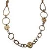 Violet's Coffre Vintage Gold Toned Funky Ringed Necklace - 1 Of 1