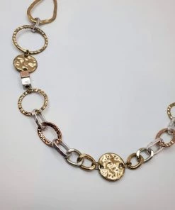 Violet's Coffre Vintage Gold Toned Funky Ringed Necklace - 1 Of 1 7 Violet's Coffre Vintage Gold Toned Funky Ringed Necklace - 1 Of 1