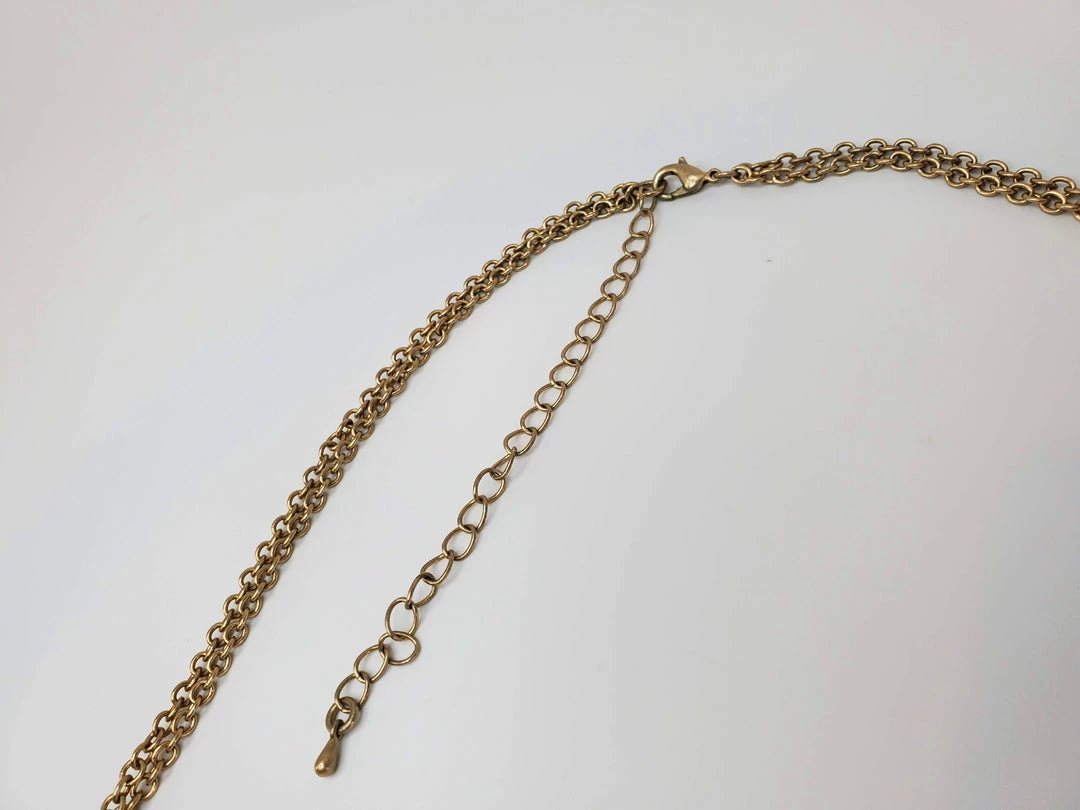 Violet's Coffre Vintage Gold Toned Funky Ringed Necklace - 1 Of 1 5 Violet's Coffre Vintage Gold Toned Funky Ringed Necklace - 1 Of 1