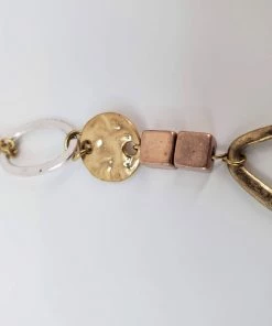 Violet's Coffre Vintage Gold Toned Funky Ringed Necklace - 1 Of 1 9 Violet's Coffre Vintage Gold Toned Funky Ringed Necklace - 1 Of 1