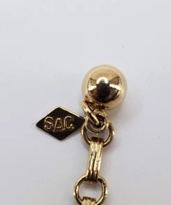 Violet's Coffre Vintage Sarah Coventry Golden Swirl Necklace - 1 Of 1