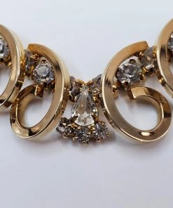 Violet's Coffre Vintage Sarah Coventry Golden Swirl Necklace - 1 Of 1