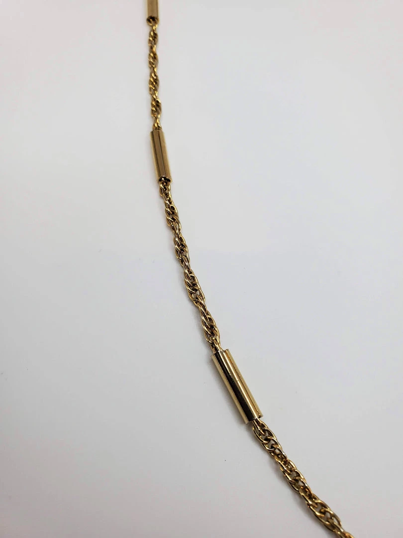 Violet's Coffre Vintage Gold Tone Long Rope Chain Necklace - 1 Of 1 4 Violet's Coffre Vintage Gold Tone Long Rope Chain Necklace - 1 Of 1