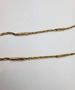 Violet's Coffre Vintage Gold Tone Long Rope Chain Necklace - 1 Of 1 9 Violet's Coffre Vintage Gold Tone Long Rope Chain Necklace - 1 Of 1