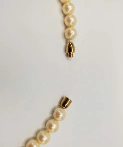 Violet's Coffre Vintage Gold Toned Deco Pearl Choker - 1 Of 1