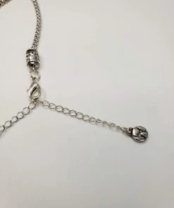 Violet's Coffre Vintage Jeweled Turtle Shell Pattern Silver Tone Pendant Nekclace - 1 Of 1