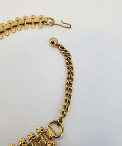Violet's Coffre Vintage Deco Gold Tone Choker - 1 Of 1