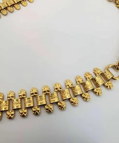 Violet's Coffre Vintage Deco Gold Tone Choker - 1 Of 1