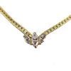 Violet's Coffre Vintage Gold Tone Marquise Jeweled Choker - 1 Of 1