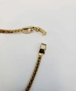 Violet's Coffre Vintage Gold Tone Marquise Jeweled Choker - 1 Of 1 10 Violet's Coffre Vintage Gold Tone Marquise Jeweled Choker - 1 Of 1