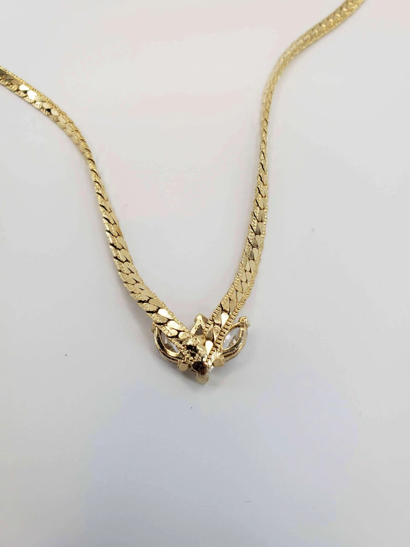 Violet's Coffre Vintage Gold Tone Marquise Jeweled Choker - 1 Of 1 7 Violet's Coffre Vintage Gold Tone Marquise Jeweled Choker - 1 Of 1