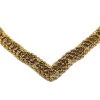 Violet's Coffre Vintage Studded Gold Tone Rope Choker - 1 Of 1