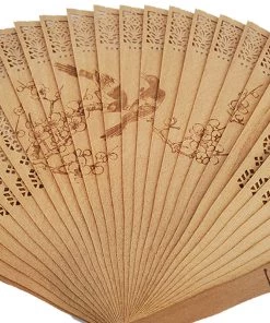 Violet's Coffre Vintage Wooden Panel Double-Sided Fan - 1 Of 1