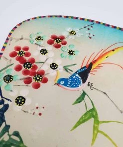 Violet's Coffre Vintage Painted Bird Paper Fan - 1 Of 1
