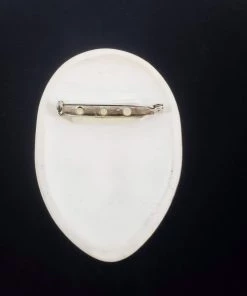 Violet's Coffre Vintage Hand-Painted Porcelian Muse Brooch - 1 Of 1