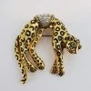 Violet's Coffre Vintage Studded Leopard Brooch - 1 Of 1