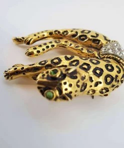 Violet's Coffre Vintage Studded Leopard Brooch - 1 Of 1 10 Violet's Coffre Vintage Studded Leopard Brooch - 1 Of 1