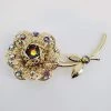 Violet's Coffre Vintage Sarah Coventry Jeweled Rose Brooch - 1 Of 1 2 Violet's Coffre Vintage Sarah Coventry Jeweled Rose Brooch - 1 Of 1