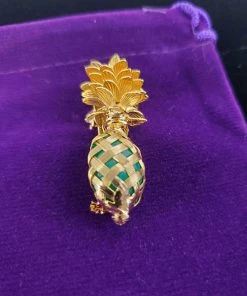 Violet's Coffre Vintage Detailed Pineapple Brooch - 1 Of 1