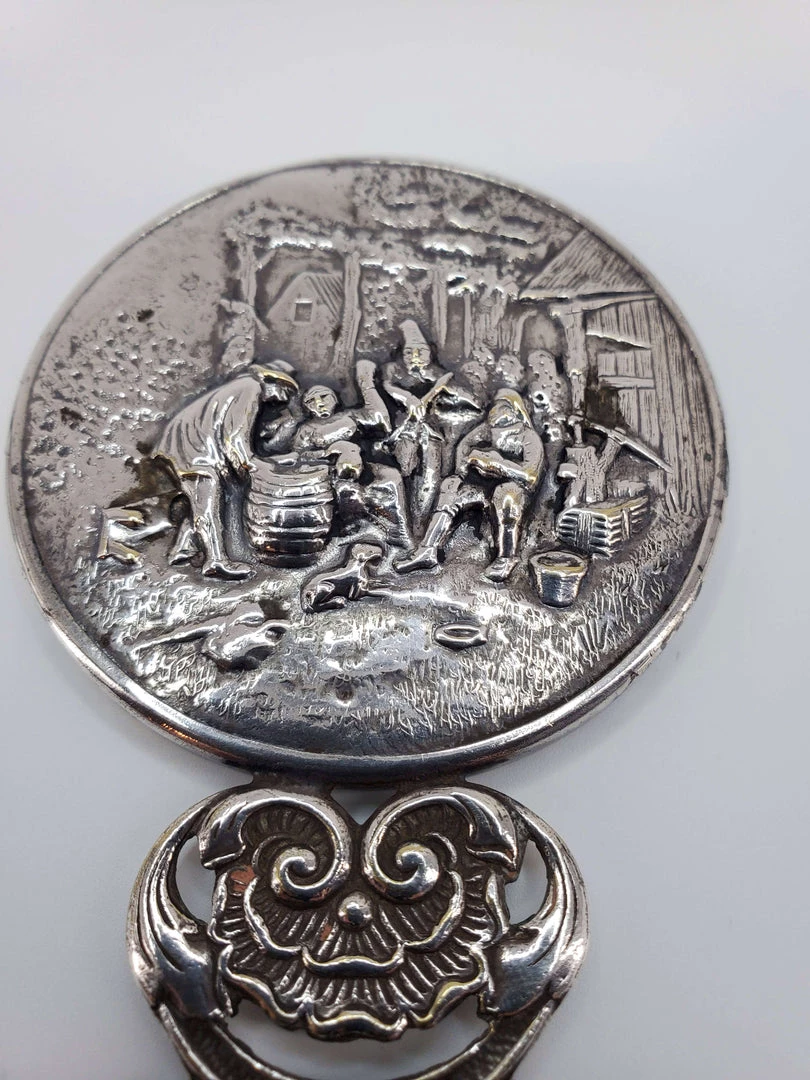 Violet's Coffre Vintage Sterling Silver Hans Jenson Purse Mirror - 1 Of 1 3 Violet's Coffre Vintage Sterling Silver Hans Jenson Purse Mirror - 1 Of 1