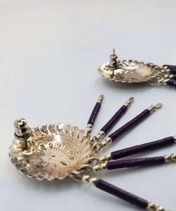 Violet's Coffre Stunning Vintage Sterling Silver Turtle Shell Earrings - 1 Of 1 9 Violet's Coffre Stunning Vintage Sterling Silver Turtle Shell Earrings - 1 Of 1