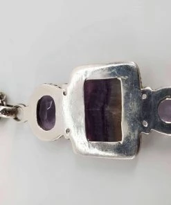 Violet's Coffre Vintage Sterling Amethyst Pendant Necklace - 1 Of 1 12 Violet's Coffre Vintage Sterling Amethyst Pendant Necklace - 1 Of 1