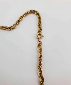 Violet's Coffre Vintage Gothic Gold Tone Black And Red Jeweled Pendant Necklace - 1 Of 1