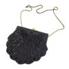 Violet's Coffre Vintage Black Beaded Clamshell Purse - 1 Of 1