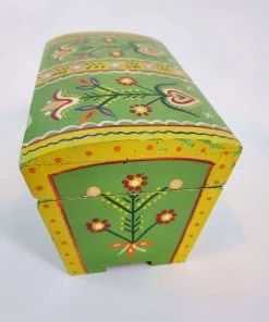 Violet's Coffre Hand Painted Mini Chest With Lock And Key - 1 Of 1