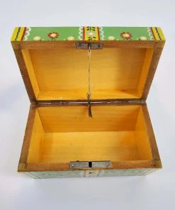 Violet's Coffre Hand Painted Mini Chest With Lock And Key - 1 Of 1