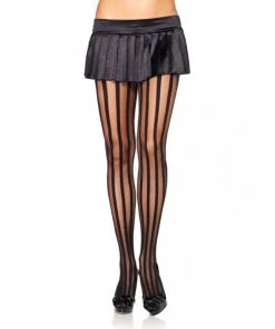 LEG AVENUE Stripes Of Attraction Pantyhose Lingerie