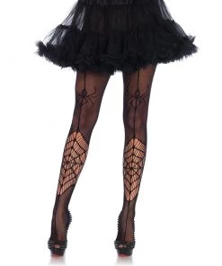LEG AVENUE Wicked Web Sheer Pantyhose Lingerie