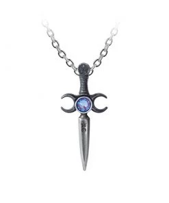 ALCHEMY Accessories Moonstone Athame Crystal Pendant