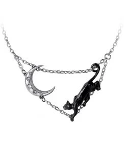ALCHEMY Cat And The Moon Necklace Accessories