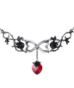 ALCHEMY Infinite Love Black Rose Necklace