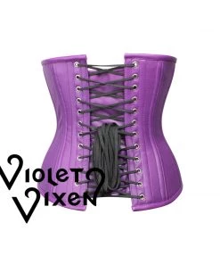 Corset Deal Lavender Leather Underbust Corset 7 Corset Deal Lavender Leather Underbust Corset