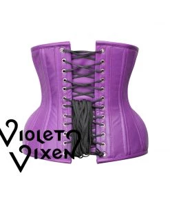 Corset Deal Lavender Leather Conical Underbust Corset Corsets