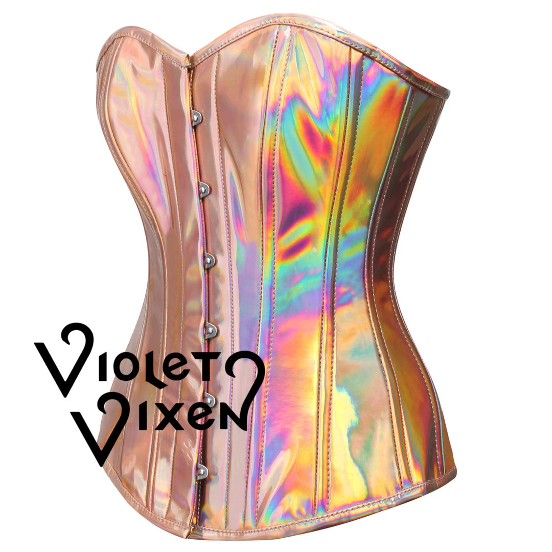 Corset Deal Goldie Holo Overbust Corset 4 Corset Deal Goldie Holo Overbust Corset