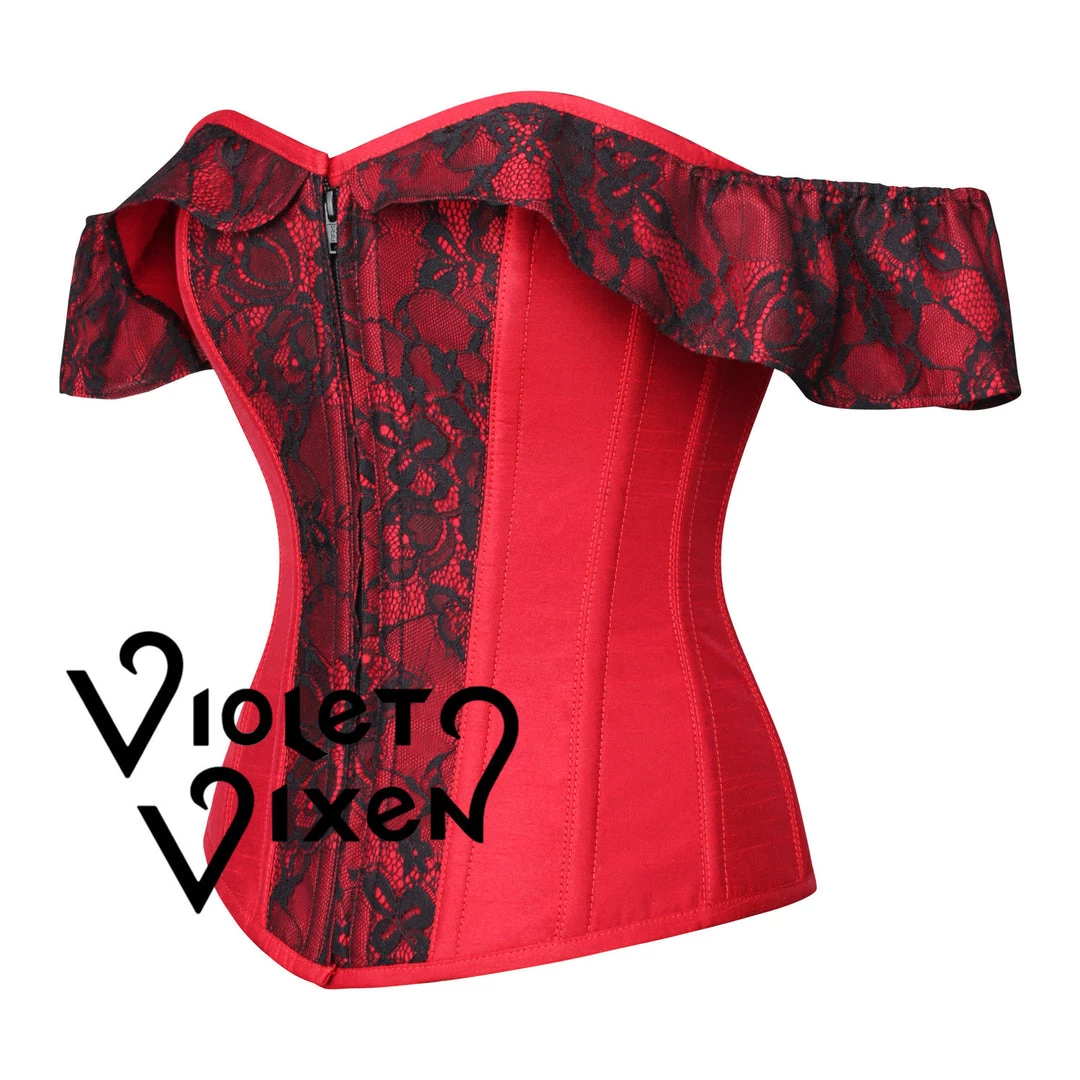 Corset Deal Seductive Valentina Overbust Corset - Red 4 Corset Deal Seductive Valentina Overbust Corset - Red