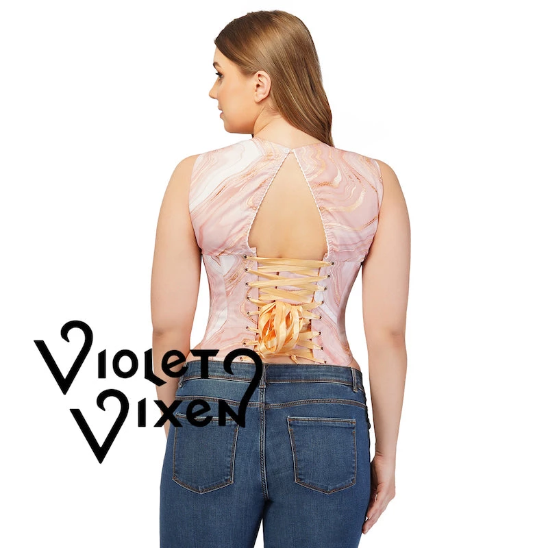 Corset Deal Pink Geode Corset Top 5 Corset Deal Pink Geode Corset Top